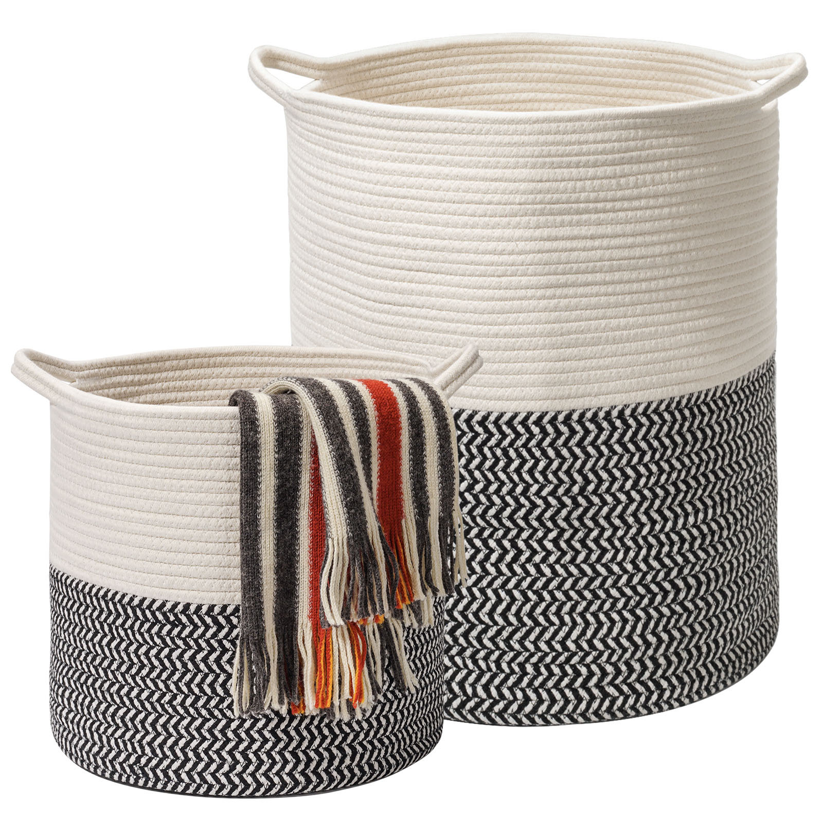 Rosecliff Heights Foldable Rope Storage Baskets Wayfair