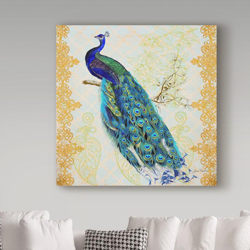 World Menagerie Beautiful Peacock Acrylic Painting Print On