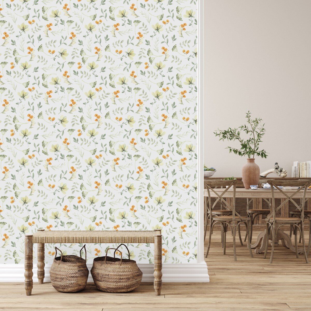 Red Barrel Studio® Peel & Stick Floral Wallpaper 