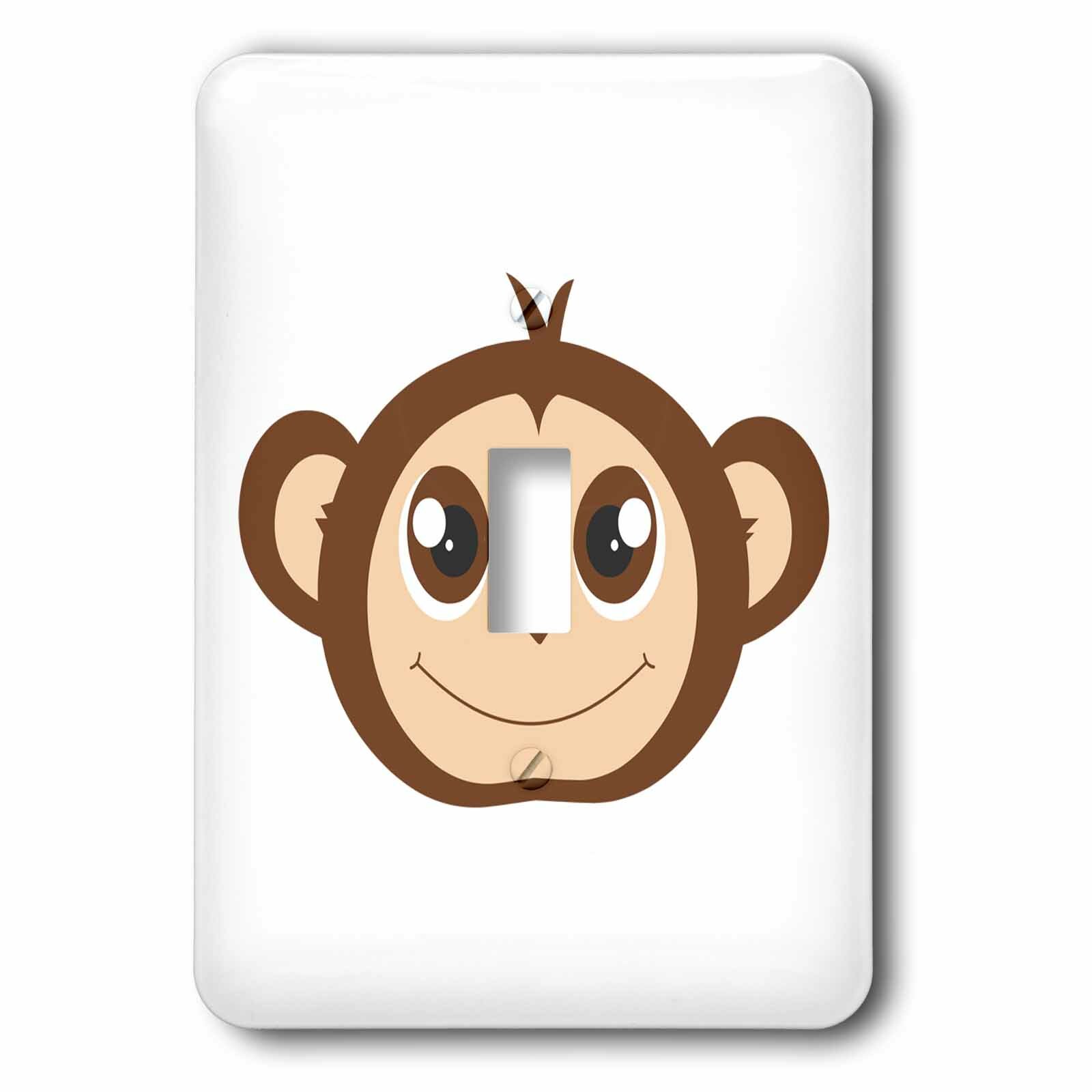 3drose Cute Baby Monkey Cartoon 1 Gang Toggle Light Switch Wall Plate Wayfair