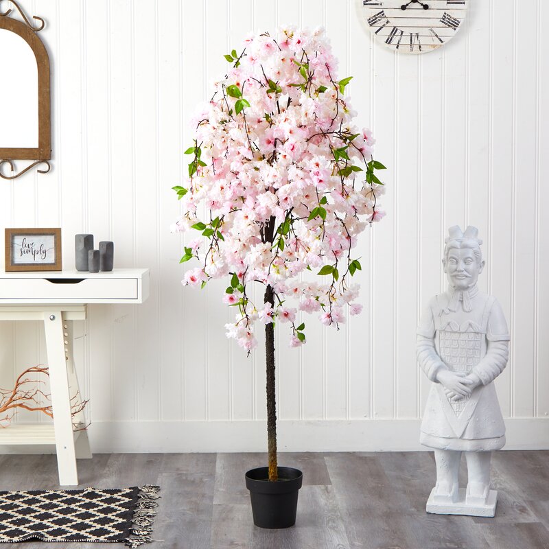 Primrue 5Ft. Cherry Blossom Artificial Tree | Wayfair.ca