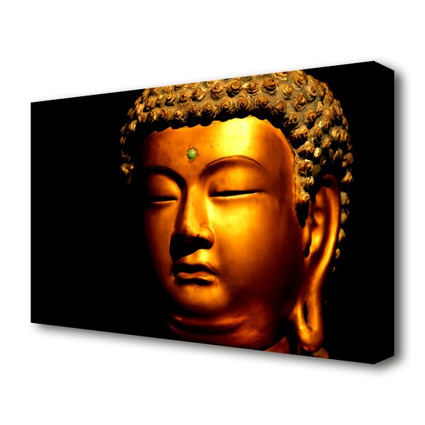 East Urban Home Gold Buddha Ethnic Canvas Print Wall Art | Wayfair.co.uk