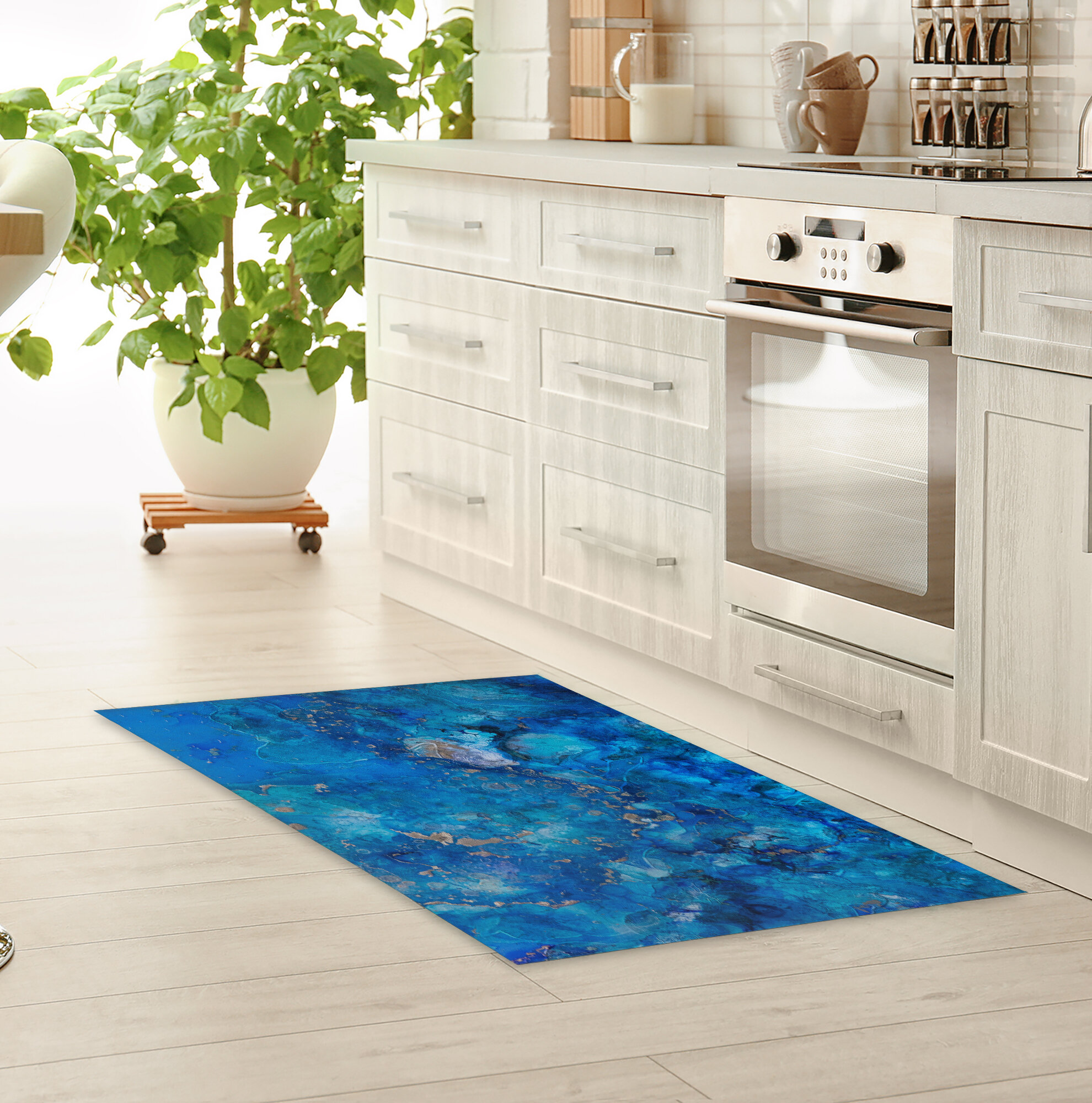 Wrought Studio Venturi Fairy Pool Kitchen Mat | Wayfair