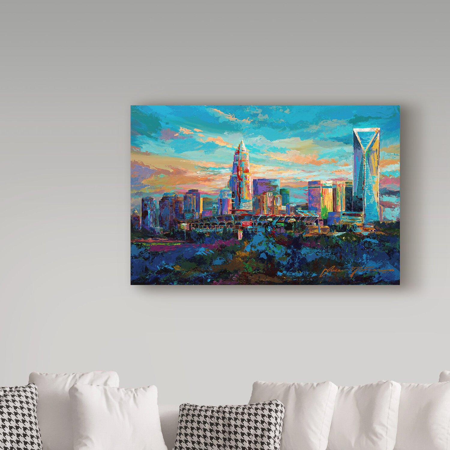 Trademark Art Jace D Mctier The Queen City Charlotte North Carolina Print On Canvas Reviews Wayfair