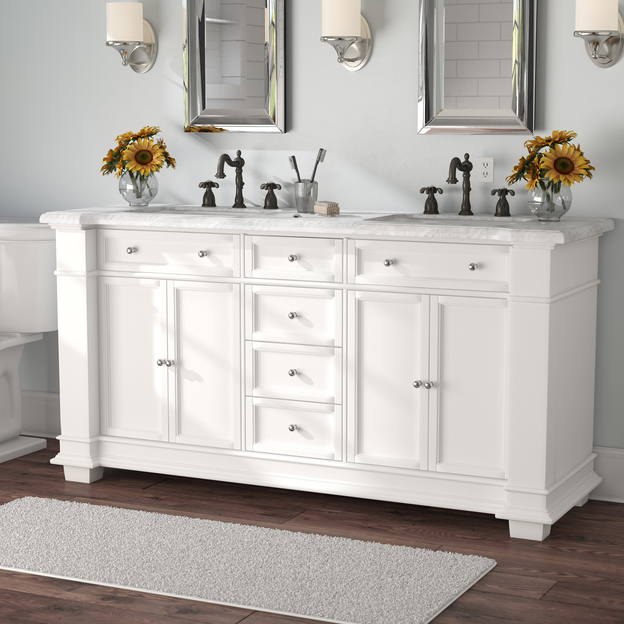 White Bathroom Vanity Unit – Semis Online