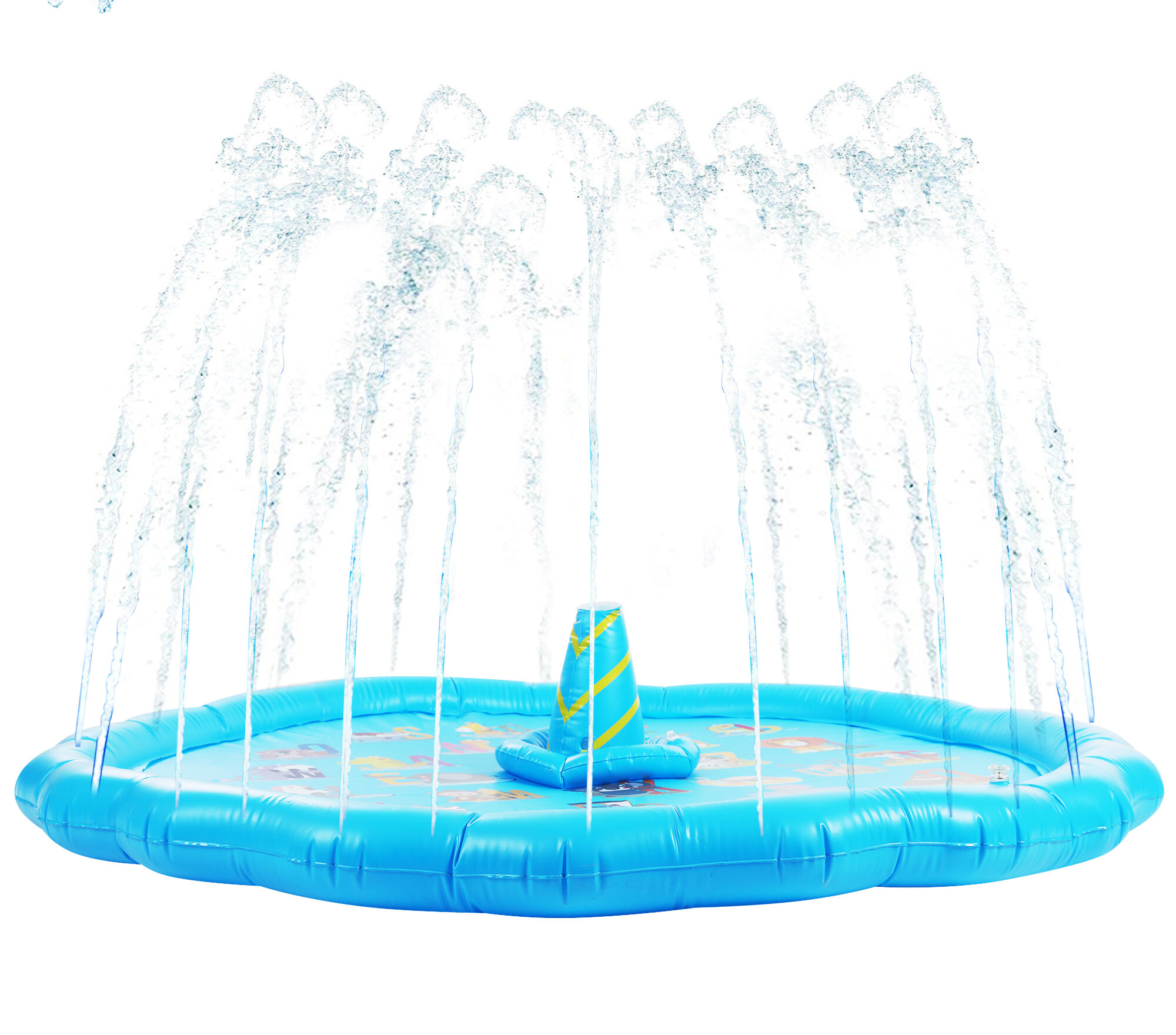 Inflatable Yard Summer Lawn Sprinkler Toy Rainbow Over 6 Ft Long Kids Summer Toy 