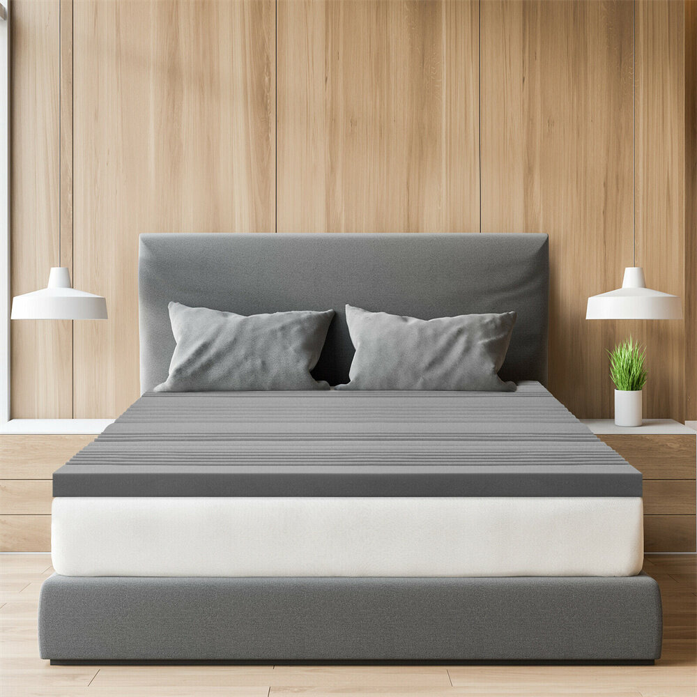 BedStory Topper Gel Mattress 3 Inch FULL-size Lavender Memory Foam MEDIUM-Firm 