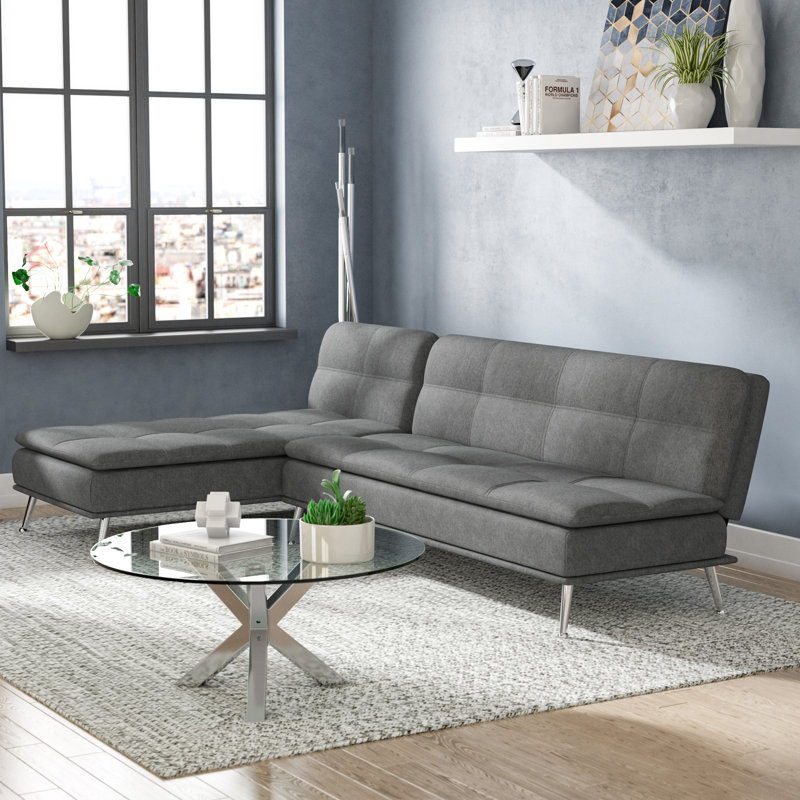 Zipcode Design Bromont Reversible Sleeper Sofa Bed Wayfair Co Uk