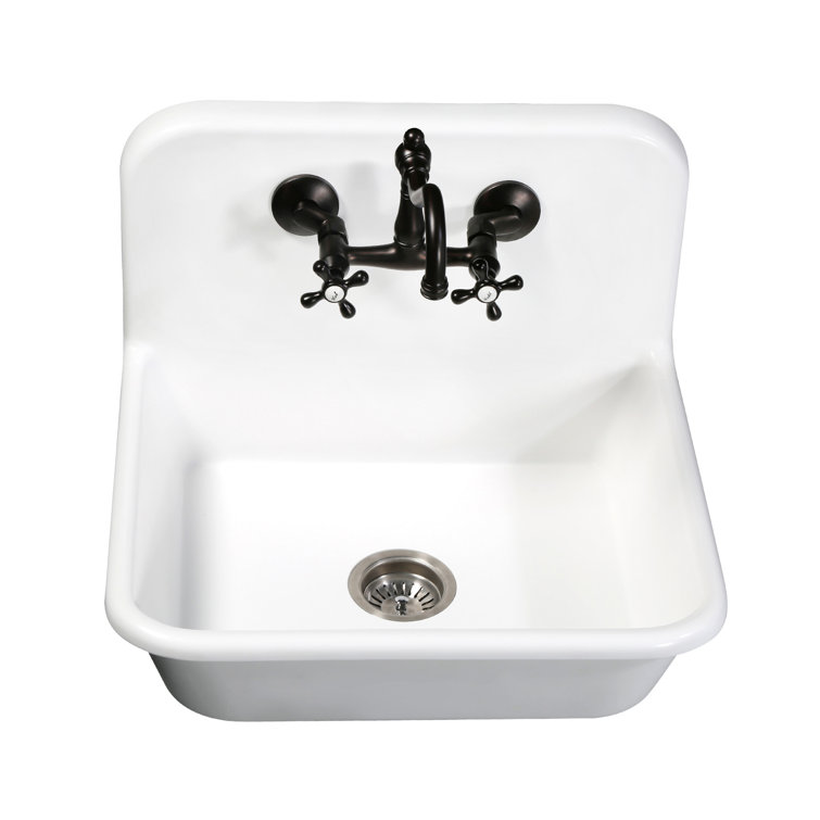 Arcticstone Solid Surface 24'' x 21'' Farmhouse Kitchen Sink