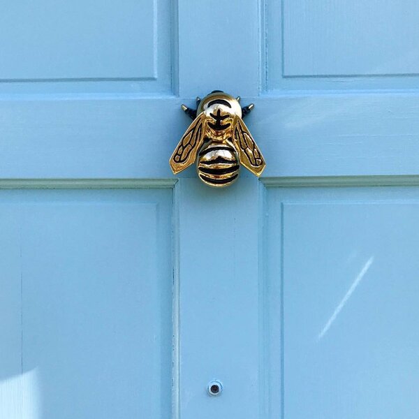 Brass Flower Shaped Door Knocker Vintage Nautical Door Bell Knocker Decor