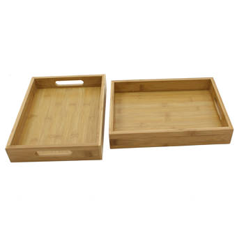 Ebern Designs Andy Terrazzo 2 Piece Serving Tray Set Wayfair Ca