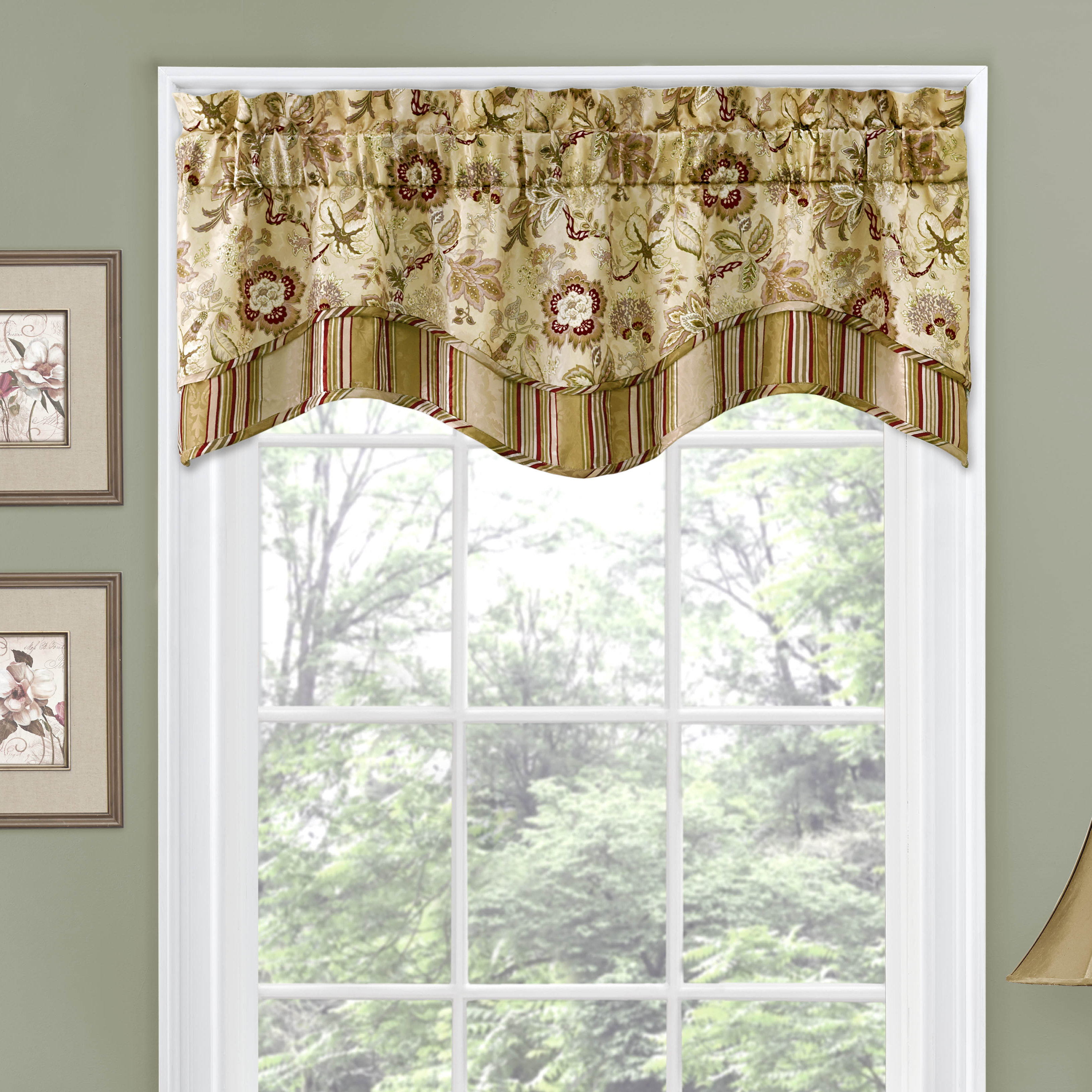 Traditions By Waverly Navarra 52 Window Valance Reviews Wayfair