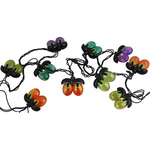 10 Light Spooky Eyeball Halloween Light String