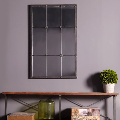 Amilea Metal Window Frame Traditional Accent Mirror