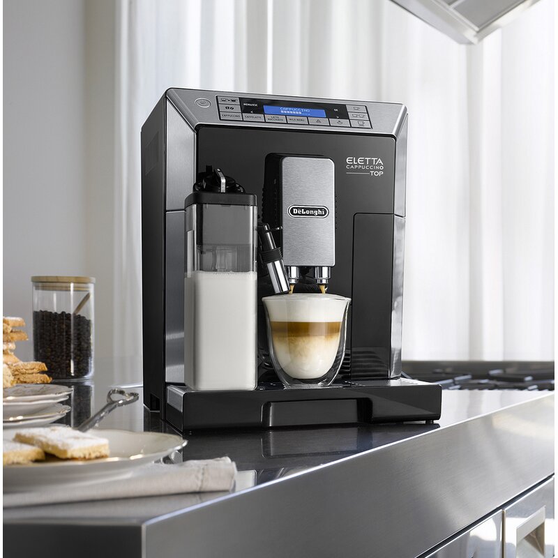 Delonghi cappuccino. Кофемашина de'Longhi Eletta Cappuccino ECAM 44.664 B. ECAM44.664.B. Кофемашина Delonghi Eletta.