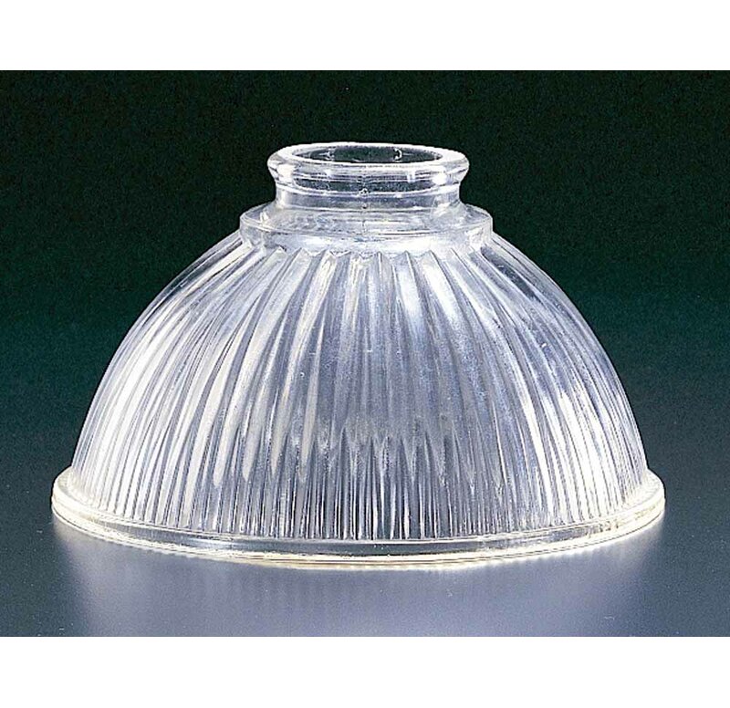 Red Barrel Studio® 3.75&quot; H Glass Bowl Lamp Shade ( Screw On ) in Clear