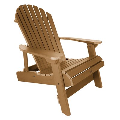 Sol 72 Outdoor Anette Plastic Folding Adirondack Chair Color Toffee