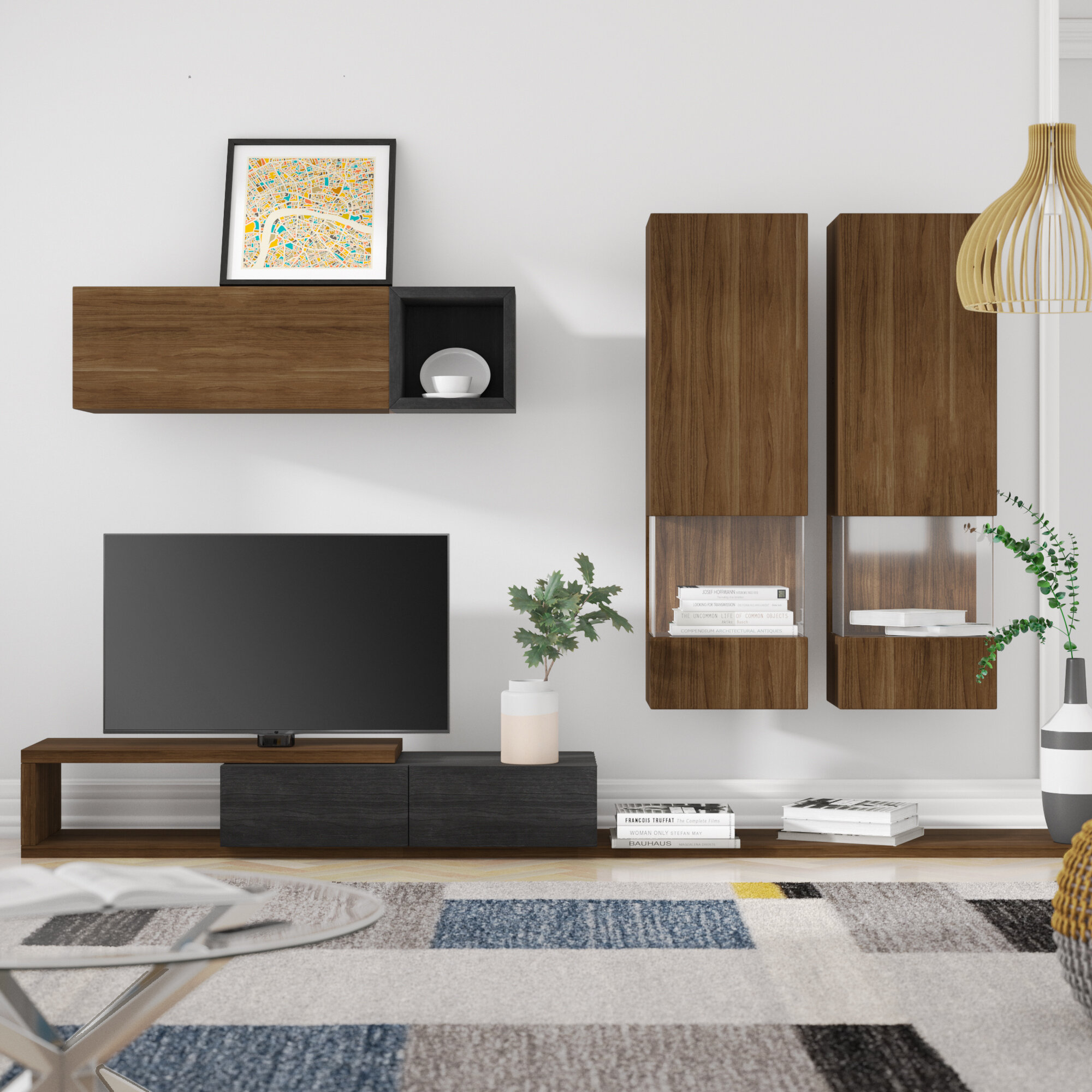 Ebern Designs Wohnwand Temple Fur Tvs Bis Zu 60 Wayfair De