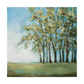 Charlton Home Tree In Summer Acrylic Painting Print On Canvas