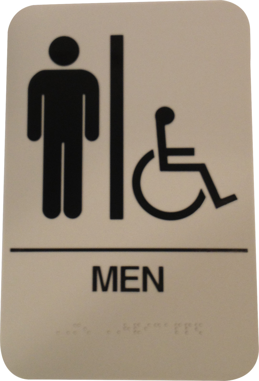 DON-JO MFG INC. Men's Handicap restroom sign | Wayfair
