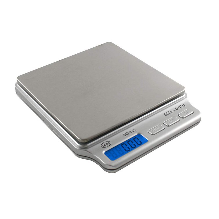 American Weigh Scales SC-2KG-A Digital Personal Nutrition Scale with AC Adapter 
