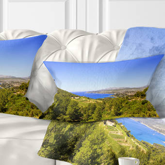 East Urban Home Cold Morning Fog With Hot Sun Landscape Photography Lumbar Pillow Wayfair