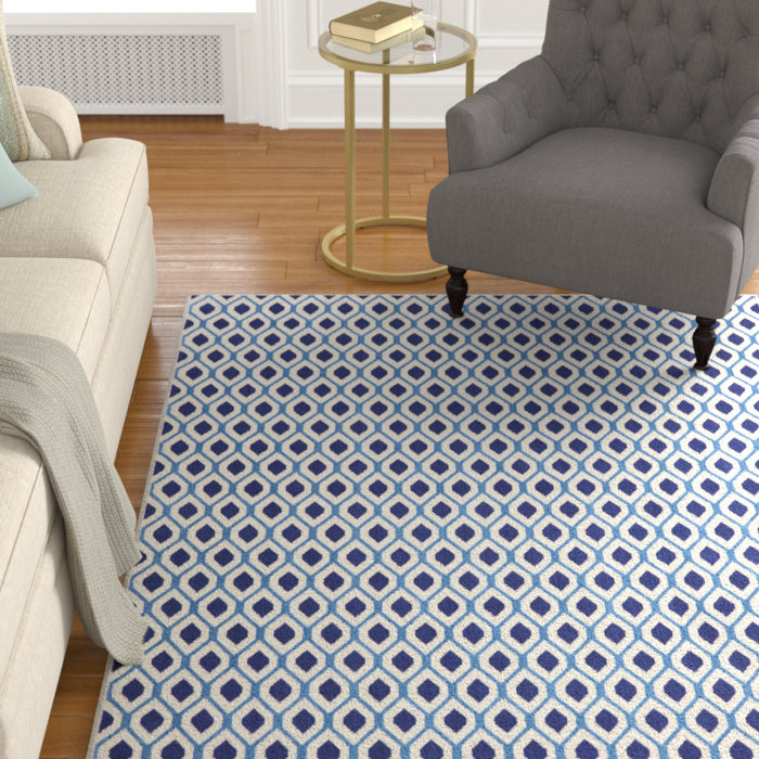 Susan White Navy Area Rug Susan White Navy Area Rug