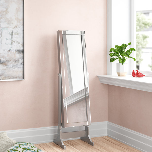 Standing Mirror With Lights Wayfair Free standing mirror jewellery cabinet with led lights organiser. wayfair