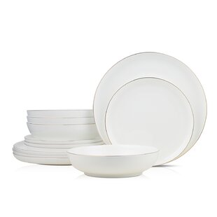White w/Black Gold Royal Border China-like Plastic Plates Cutlery Set 500 Pieces
