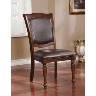 Hirschman Traditional Upholstered Dining Chair (Set of 2)