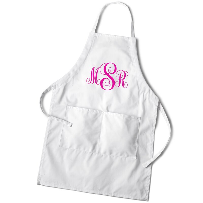 cute monogrammed aprons