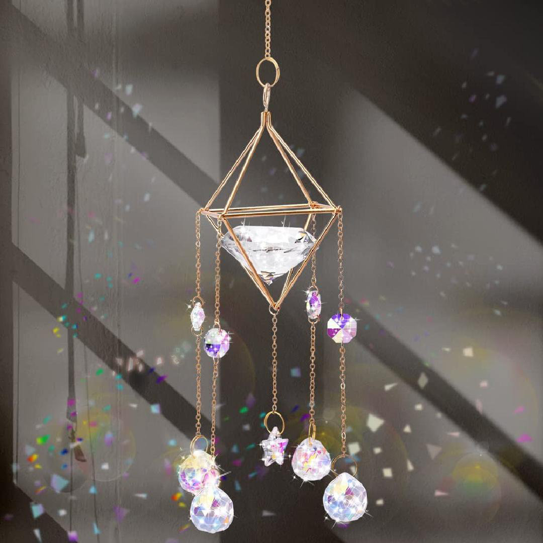 Gorgeous Crystal Glass Hanging Window Suncatchers Decorative Crystals Prisms 