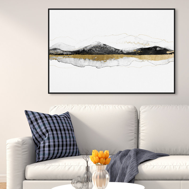 Abstract Behind These Mountain - Painting Print on Canvas
