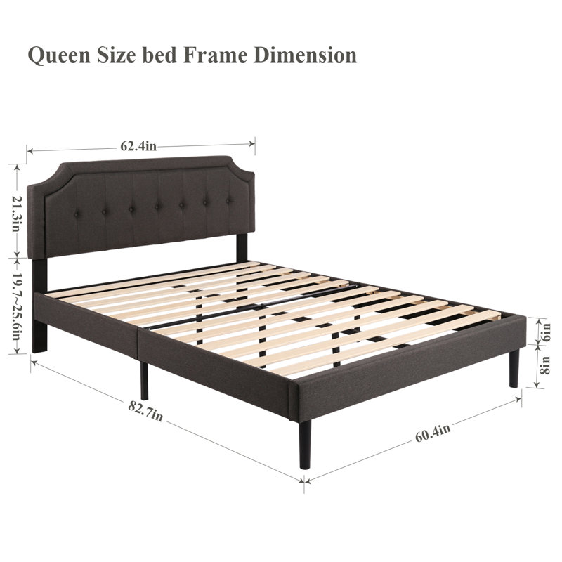 Red Barrel Studio Naci Tufted Upholstered Low Profile Platform Bed Wayfair