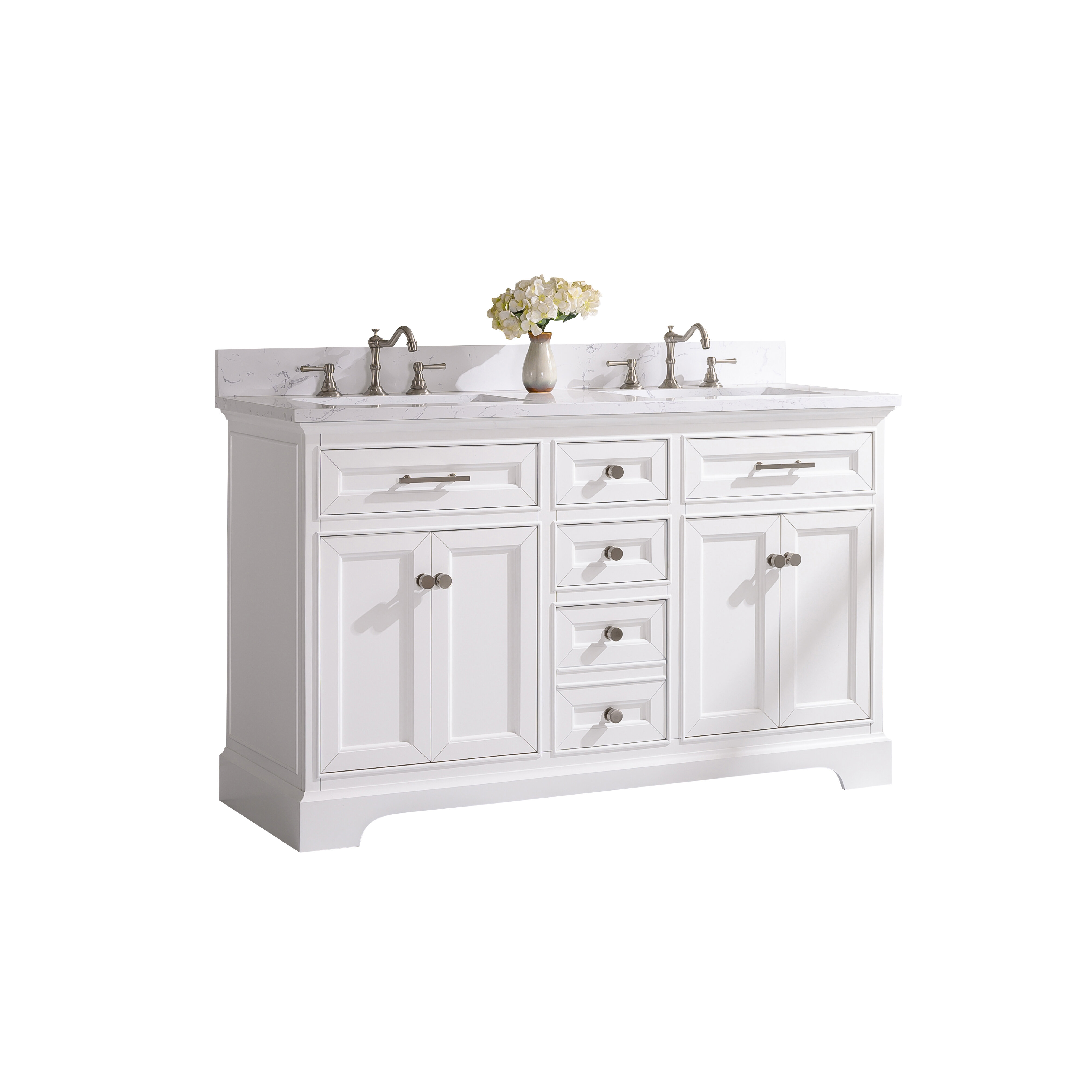 Three Posts Currahee 54 Double Bathroom Vanity Set Reviews Perigold