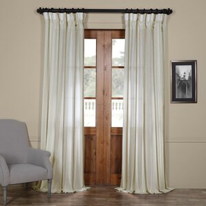 Antigua Striped Linen Sheer Single Curtain Panel