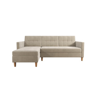 Modern Contemporary Queen Sleeper Sectional Allmodern Quickview