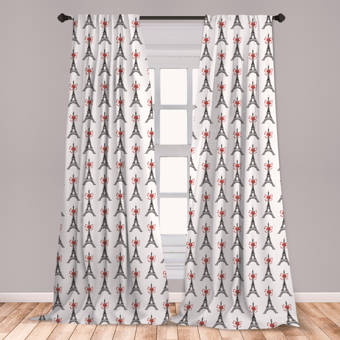 East Urban Home Eiffel Tower Room Darkening Rod Pocket Curtain Panels Wayfair