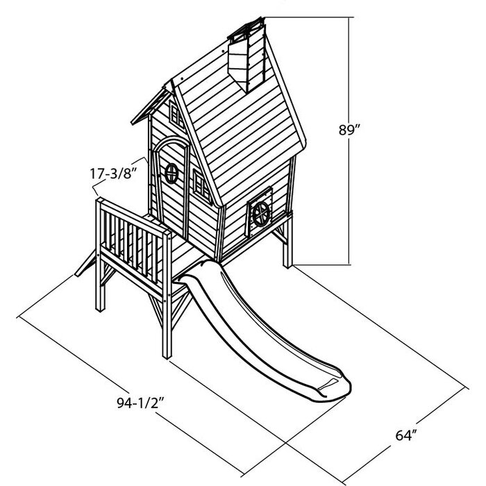 Hide N Slide 5 33 X 7 88 Playhouse