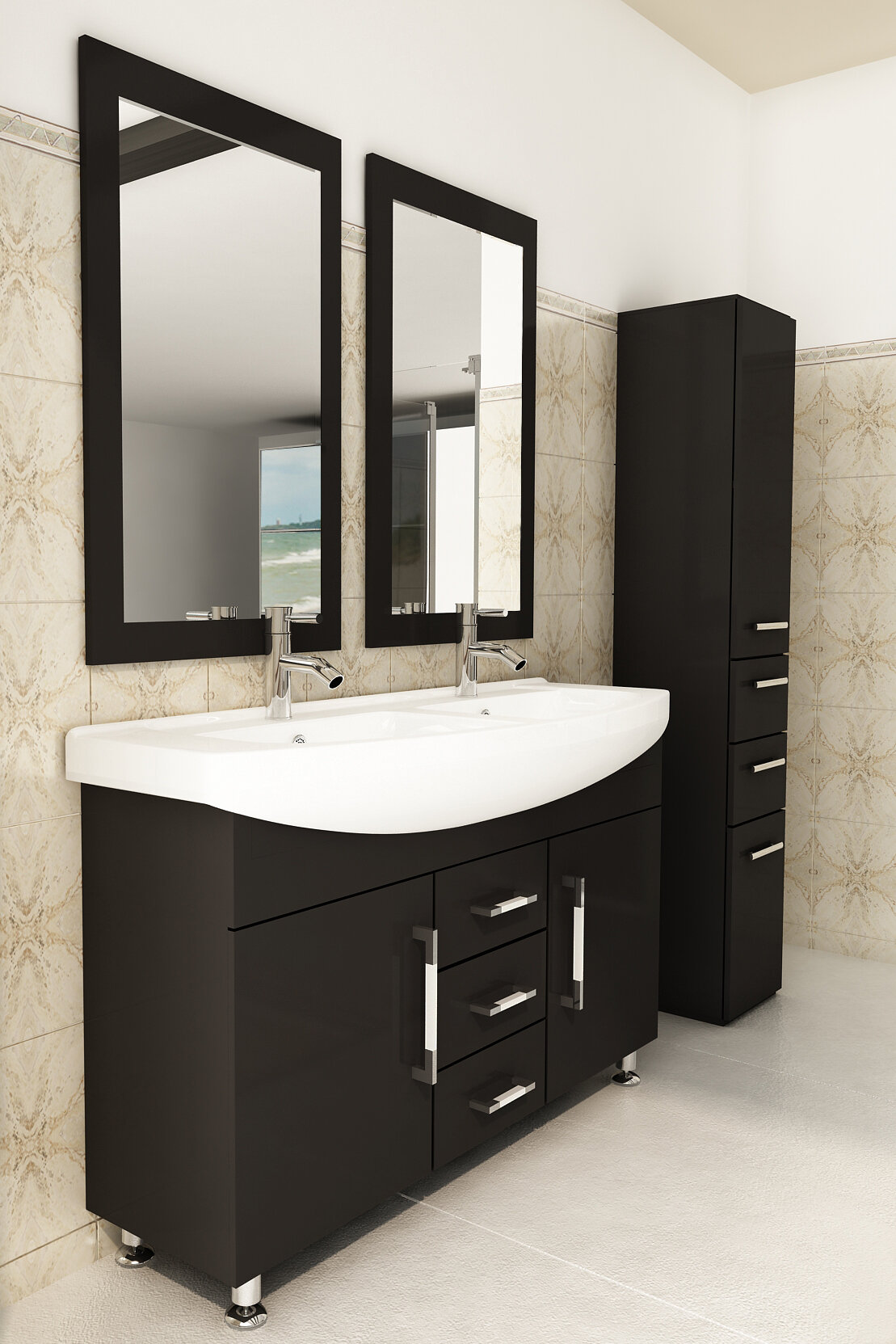 Jwh Living Celine 48 Double Bathroom Vanity Reviews Wayfair