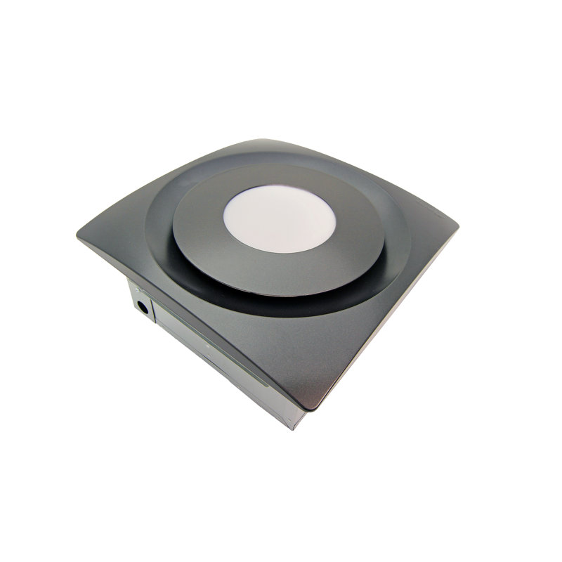 AP90H-SLOR Slim Fit 90 CFM Bathroom Fan with Light and Humidity Sensor