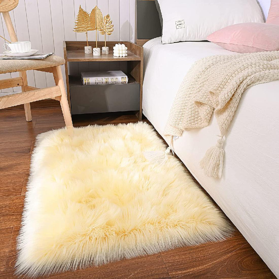 Mercer41 Artificial Sheepskin Rug Yellow Wayfair