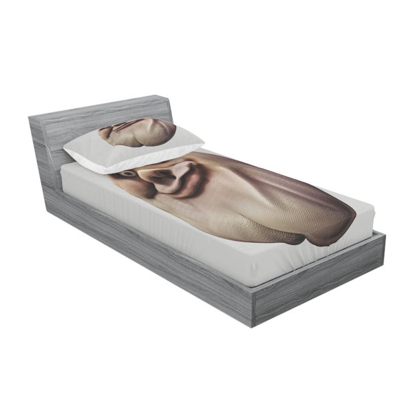 East Urban Home Humor Awkward Meme Face With Unusual Facial Gesture Ugly Mock Smug Forum Sheet Set