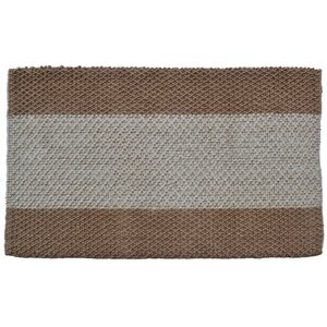 Wide Brown/Grey Stripes Area Rug