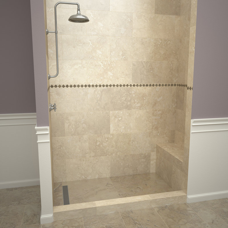 Tile Redi Base N Bench 32 X 72 Single Threshold Shower Base With
