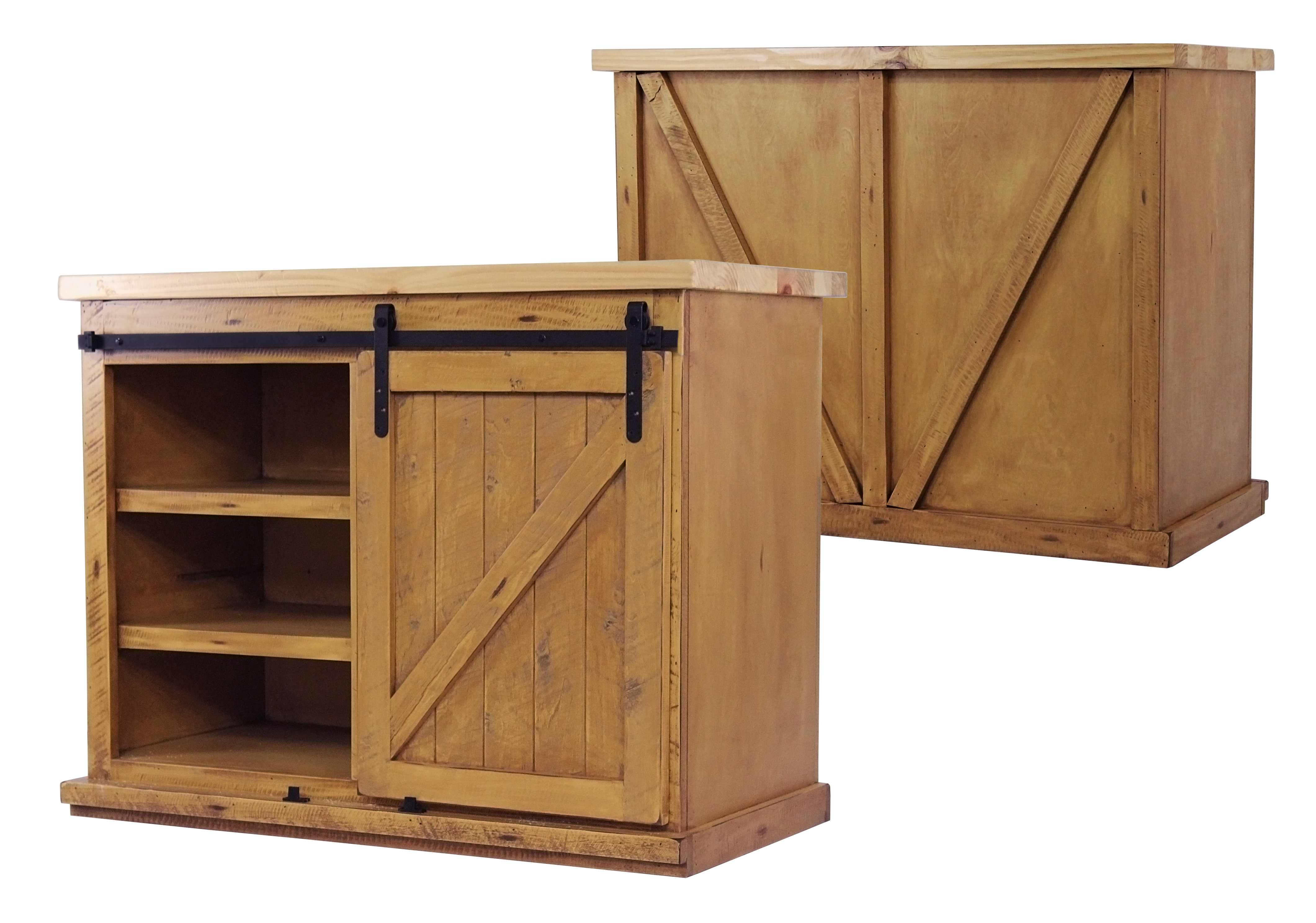 Gracie Oaks Uli Wood Kitchen Island With Butcher Block Top Wayfair