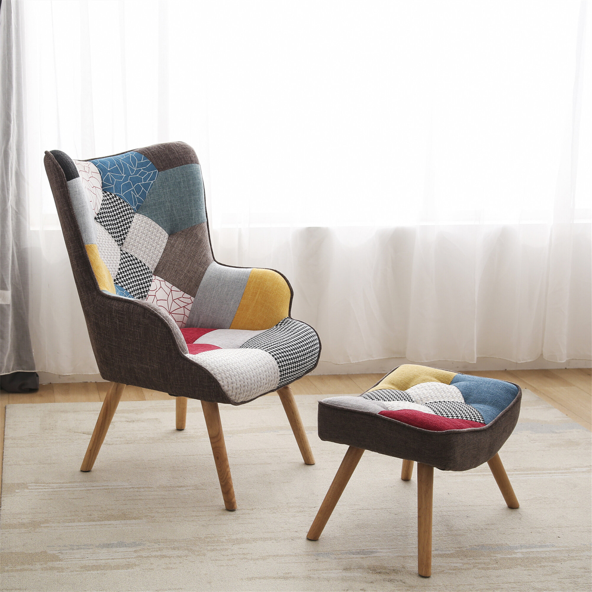 colourful armchair