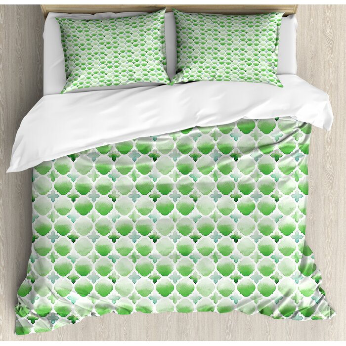 East Urban Home Quatrefoil Duvet Cover Set Wayfair