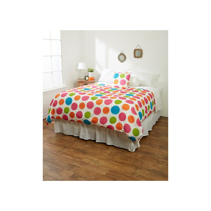 Malibu Multi Dots Duvet Cover Reviews Wayfair