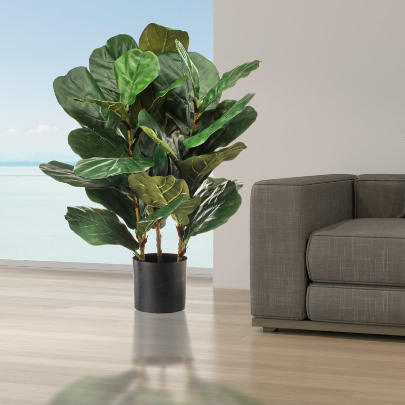 Oliver 28&quot; Artificial Fiddle Leaf Fig Plant in Pot